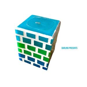 JC Penney Home Brick Candle Color Multi Size 4 X 3 X 3